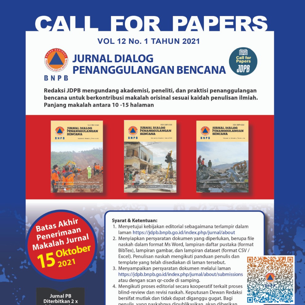 Call Of Paper Jurnal Penanggulangan Bencana 2021