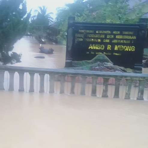 Hujan Intensitas Tinggi Picu Banjir di Kabupaten Aceh Tamiang