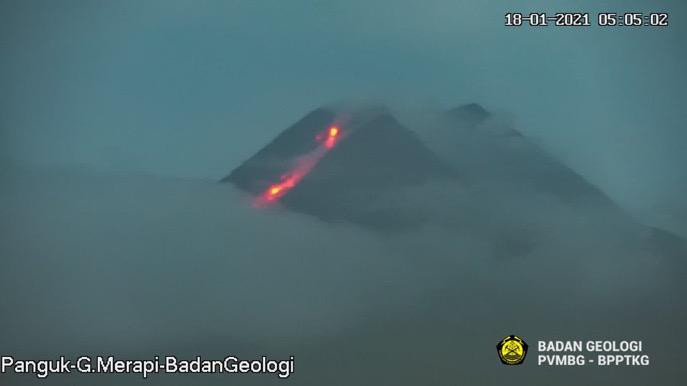 Gunung Merapi Kembali Keluarkan Awan Panas Guguran Sejauh 1.000 Meter