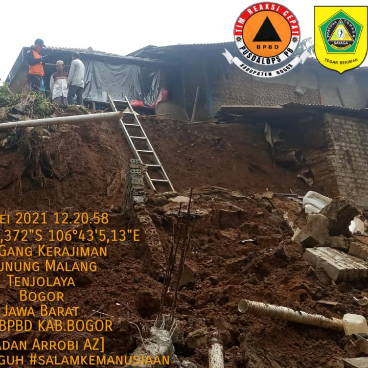 Tanah Longsor Kampung Cibitung, Tak Ada Korban Jiwa