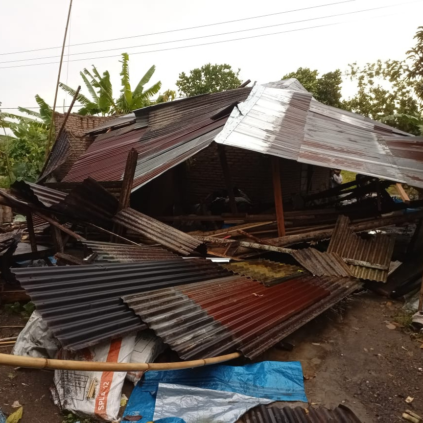 BPBD Serdang Begadai Lakukan Pendataan di Wilayah Terdampak Angin Kencang