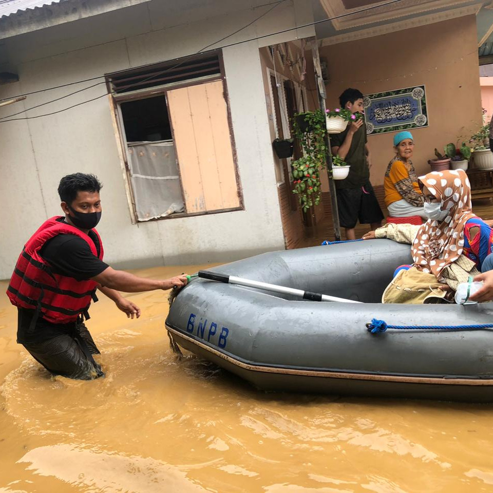 BPBD Hulu Sungai Selatan Lakukan Penanganan Darurat Banjir