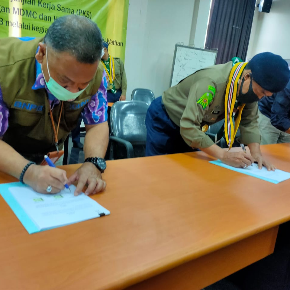 Kerja sama BNPB dengan MDMC dan Hizbul Wathan Implementasikan SPAB Secara Masif