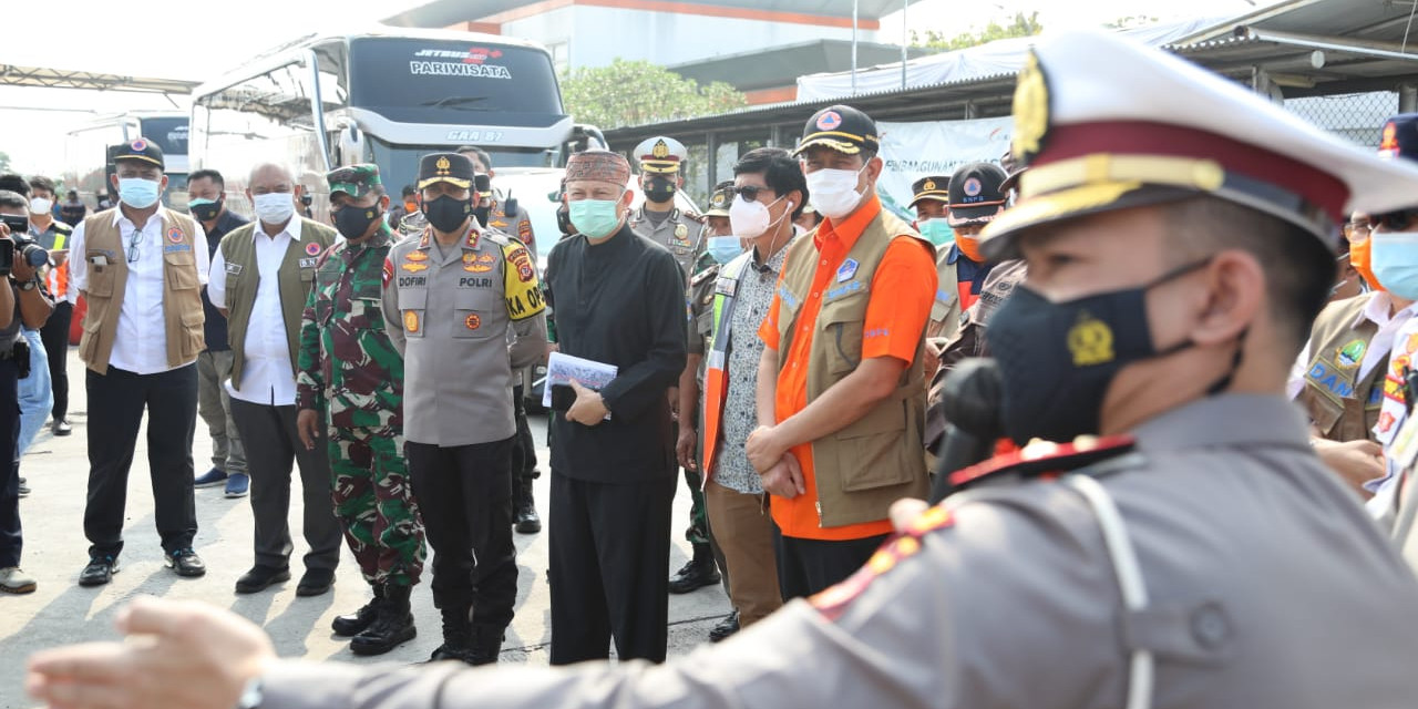 Doni Monardo Tinjau Kesiapan Pos Penyekatan GT Palimanan