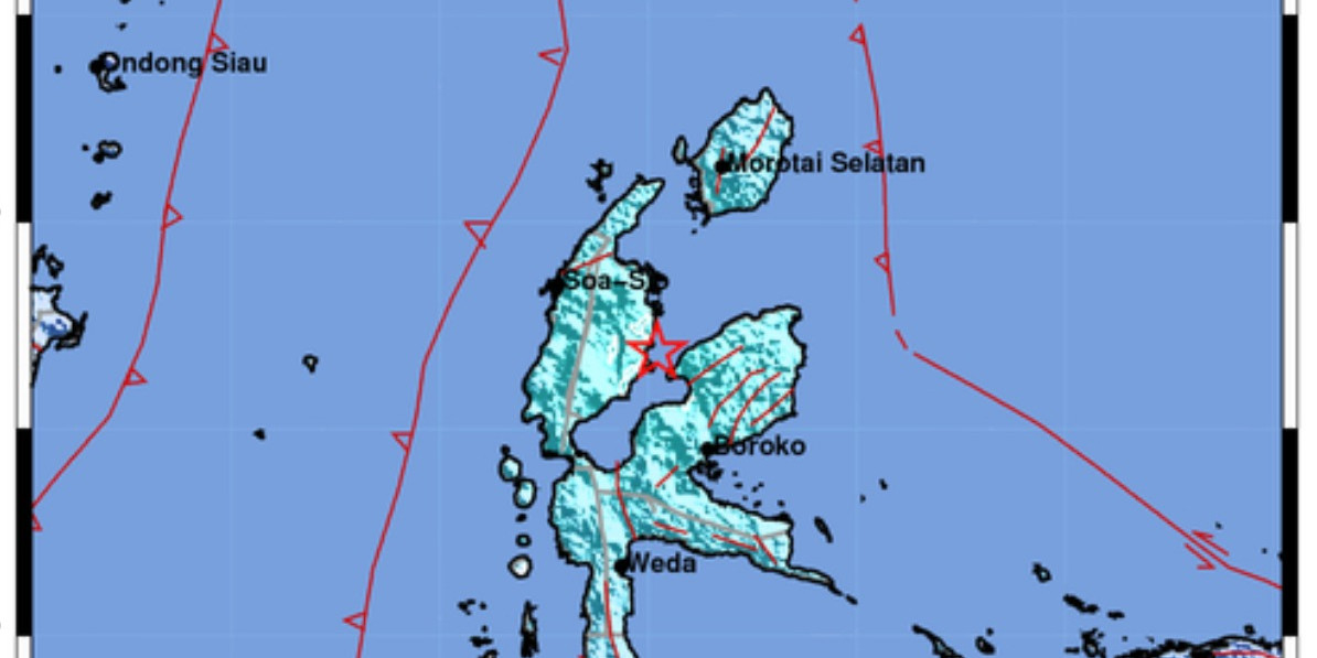 Warga Halmahera Utara Rasakan Guncangan Sedang Gempa M5,7