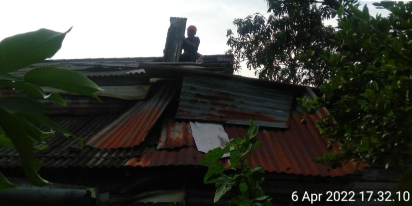 23 Rumah di Kabupaten Bangka Rusak Diterjang Angin Puting Beliung