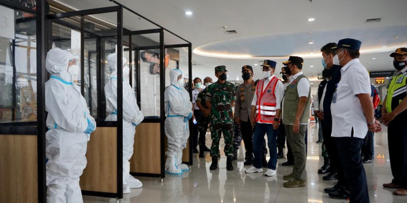 Tinjau Terminal 2 Bandara Juanda, Ketua Satgas Pastikan Kesiapan Surabaya Terima Pelaku Perjalanan Luar Negeri