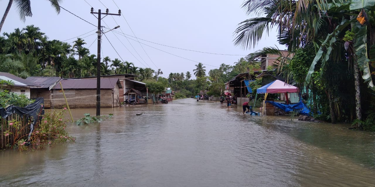 [UPDATE]: Banjir di Aceh Jaya Meluas, Sebanyak 452 Jiwa Terdampak